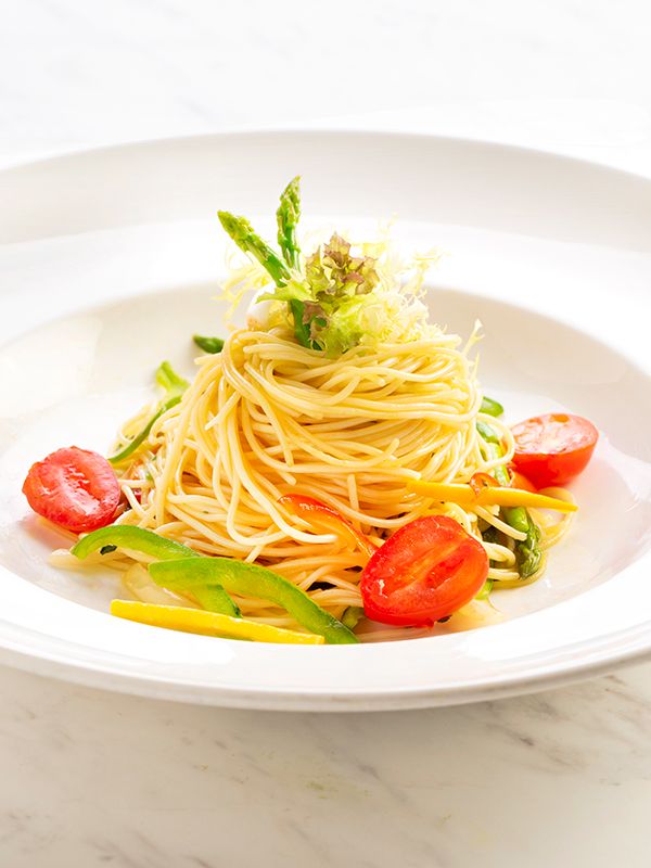 Angel Hair Aglio E Olio with Assorted Vegetable (V)