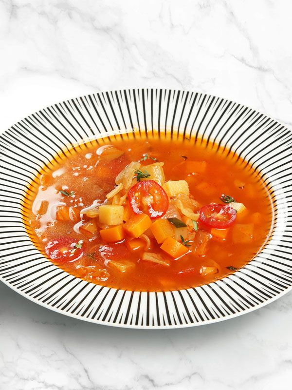 Minestrone Soup with Herbs