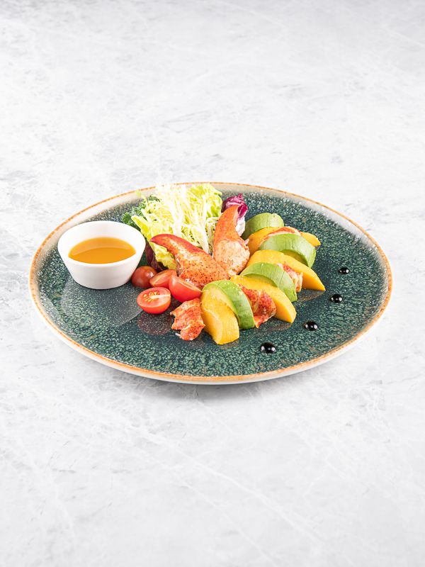 Lobster & Avocado Salad on Butter Lettuce with Mango Dressing