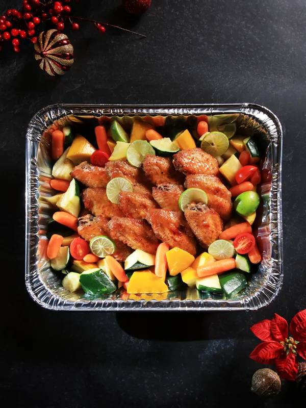 Grilled Chicken Wings in Apple and Honey Teriyaki Sauce